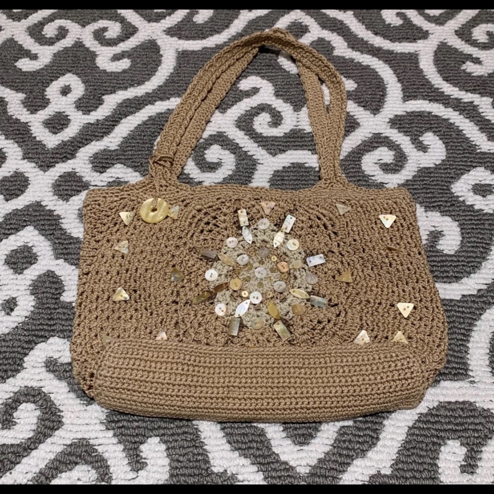 The Sak Crochet & Beaded Tote Bag